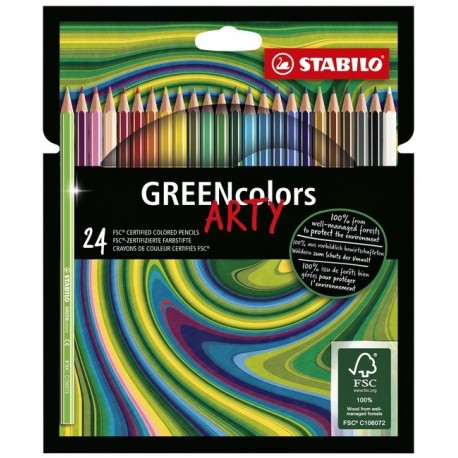 7278-large_default Pochette Crayons de 24 couleur GREENcolors STABILO – Image 1