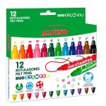 Pochette Feutre de 12 Couleur DUO Stamper ALPINO