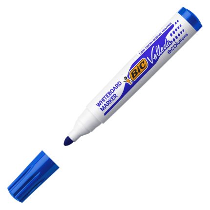 BIC VELLEDA 1701 - Marqueur effaçable - pointe ogive - bleu