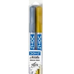 Brush Pen  Métallique   SILVER  & GOLD DOMS