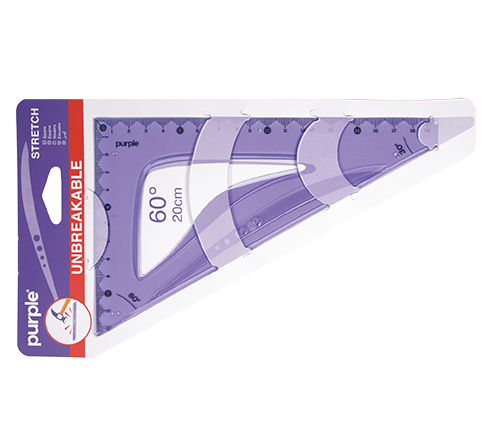 EQUERRE 60-20 Equerre Stretch 60-20CM Unbreakable PURPLE – Image 1