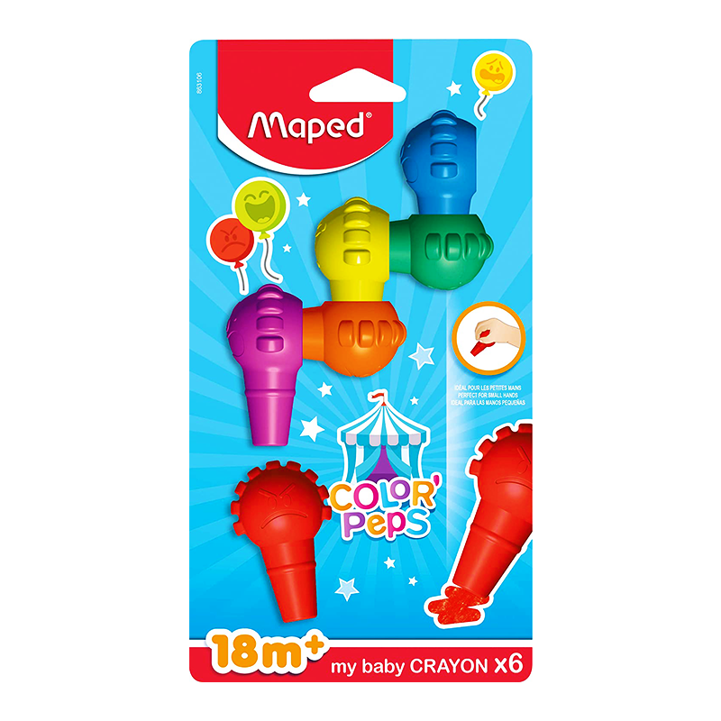 FF1 Boite Crayon de 6 couleur My baby MAPED – Image 1