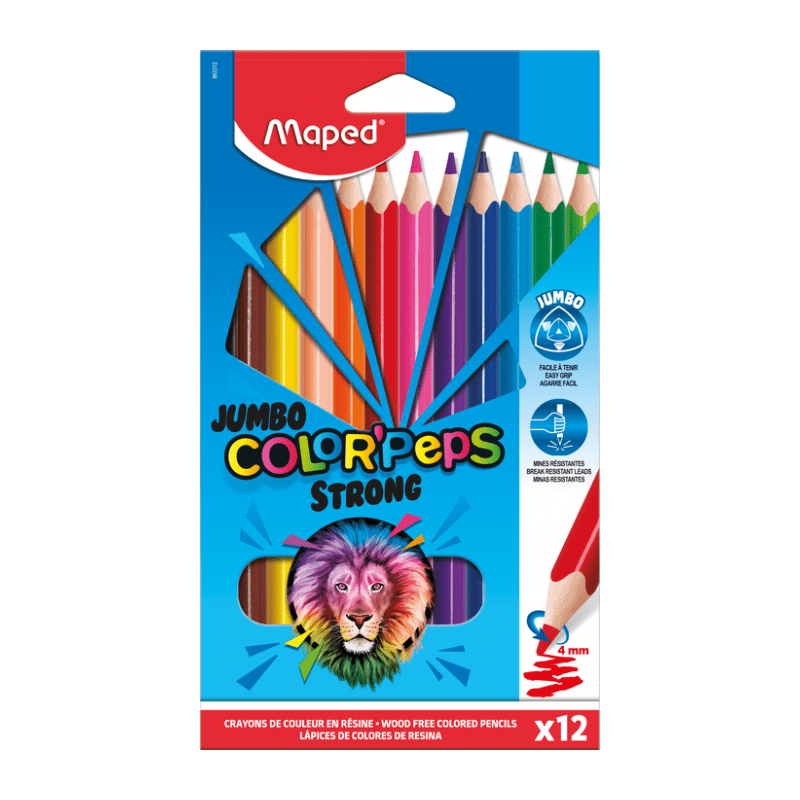FFF3 Pochette Crayons de 12 couleur MAPED – Image 1