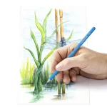 Pochette Crayons aquarellable  de 12 Couleur hexagonal Watercolour Pencils STAEDTLER – Image 2