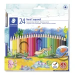 Pochette Crayons aquarellable de 24 Couleur hexagonal STAEDTLER