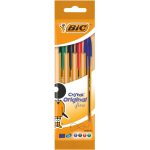 Pochette de 4 Stylo Pointe Fine Original Orange  BIC