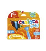 Pochette Feutres de 6 Couleur Dés 1an Oursons Baby Teddy CARIOCA