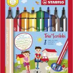 Pochette Feutre de 8 Couleur coloriage Trio Scribbi  STABILO