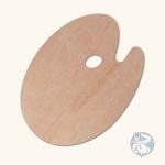 Palette Tavolozza ovale In legno 30*40 PINTURA