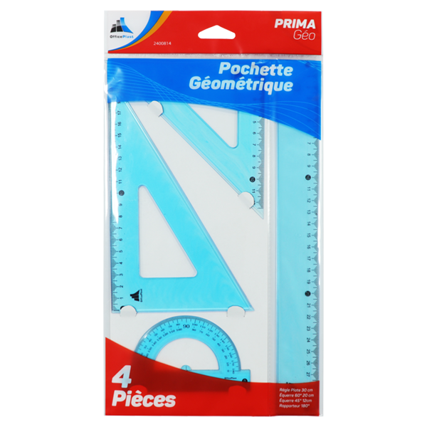 Pochette GE Pochette Géométrique 30CM PRIMA OFFICE PLAST – Image 1