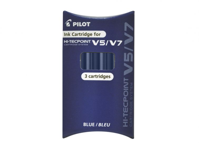 RE BLEU Cartouche d'encre Hi-Tecpoint V5/V7 Bleu PILOT – Image 1