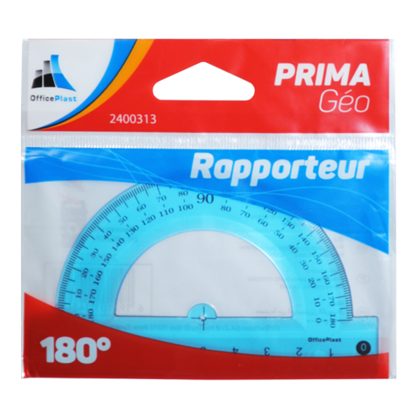 Rapporteur Rapporteur 180°-10cm Prima Géo PURPLE OFFICE PLAST – Image 1