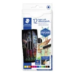 Pochette Crayons de 12 couleur hexagonal Super Soft Coloured Pencils STAEDTLER