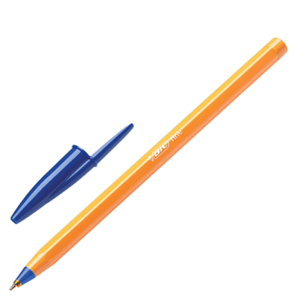 Stylo Pointe Fine Original Orange  BIC - Bleu