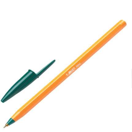 Stylo Pointe Fine Original Orange  BIC - Vert
