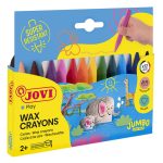Pochette Crayons de 12 Cire triangulaires jumbo JOVI