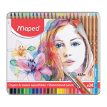 Boite de 24 crayons de couleur aquarellables MAPED