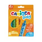 Pochette Crayons de cire pastels baby 8 pièce CARIOCA