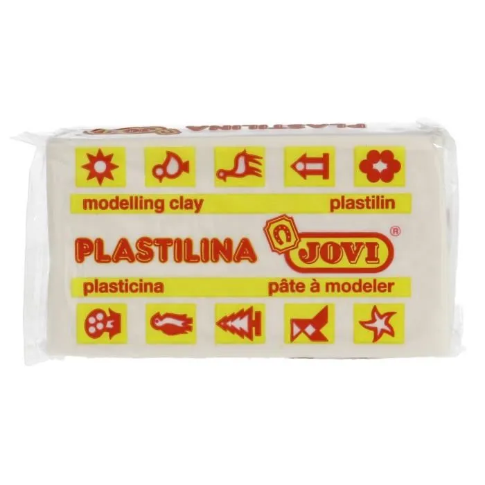 blanche Pâte à modeler 50g JOVI – Image 1