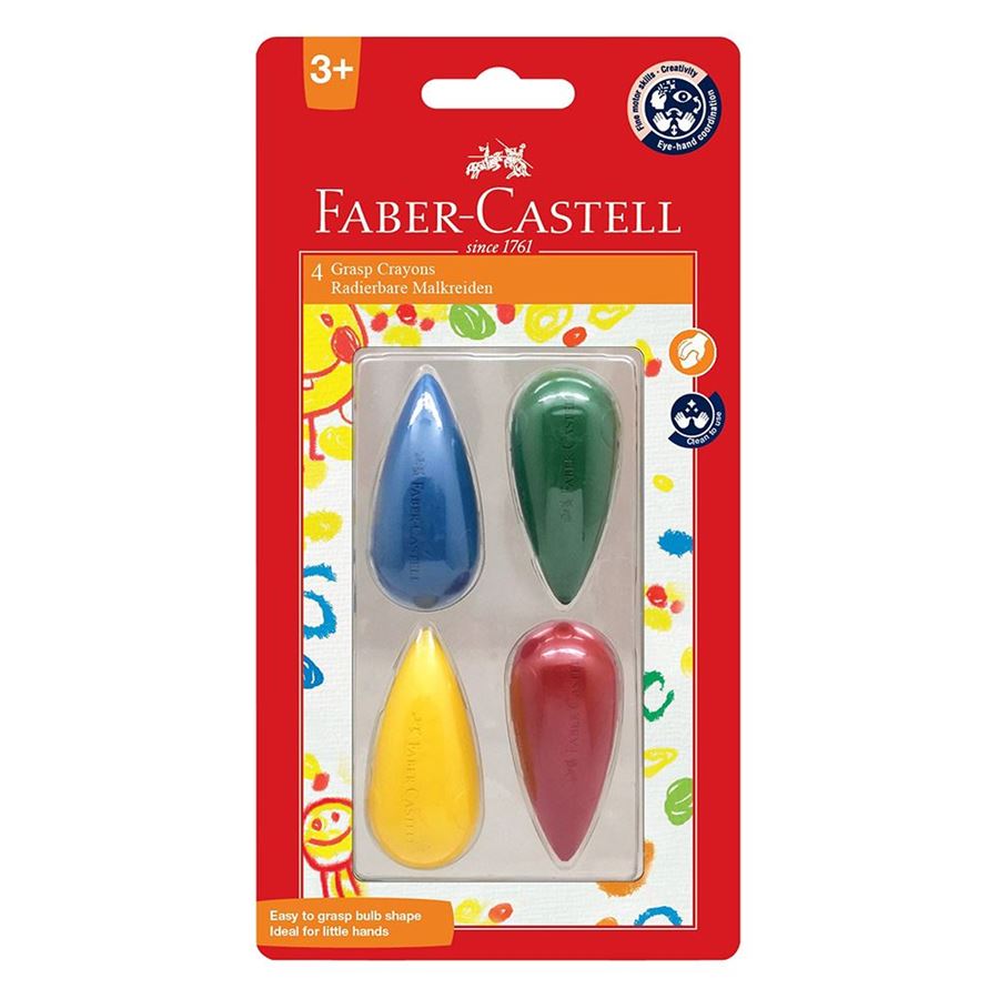 kkkkkkkkkkkkkkkkkkkkk Boite Crayons 4 Couleurs GRASP FABER-CASTELL – Image 1