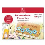 Pochette dessin 24*32 cm couleurs Vives 150g SELECTA