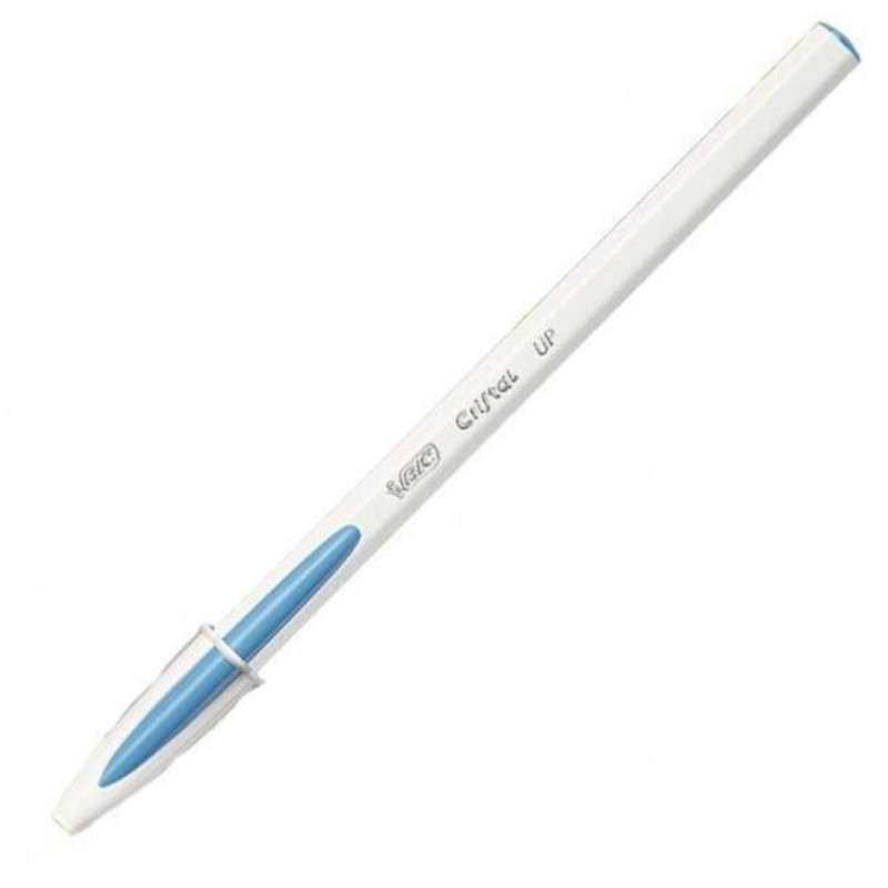 stylo-bille-bic-cristal-up-turquoise Stylo Cristal Up BIC – Image 1