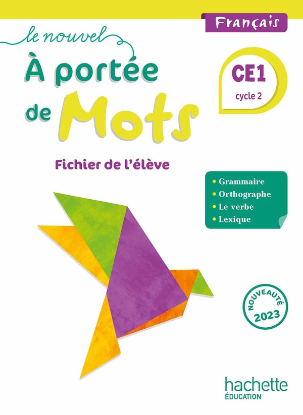 9782011000736-001-T A portée de mots CE1 Fichier élève Ed: HACHETTE – Image 1