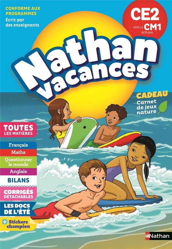 9782091932583_1_75 Nathan vacances : toutes les matières du CE2 vers le CM1 édition: NATHAN – Image 1