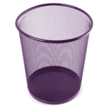 Poubelle  Métal Violet