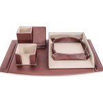 Garniture De Bureau SCRIBE PRESTIGE Marron PURPLE