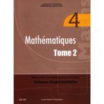 Mathématiques Tome 2  BAC  Science Expérimentales