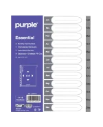 Jeu D'intercalaires Mensuel  Plastique OFFICE PLAST  PURPLE