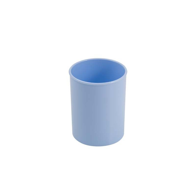pot-a-crayons-rond-faibo-opaque-bleu-pastel Porte Stylo Bleu Pastel FAIBO – Image 1