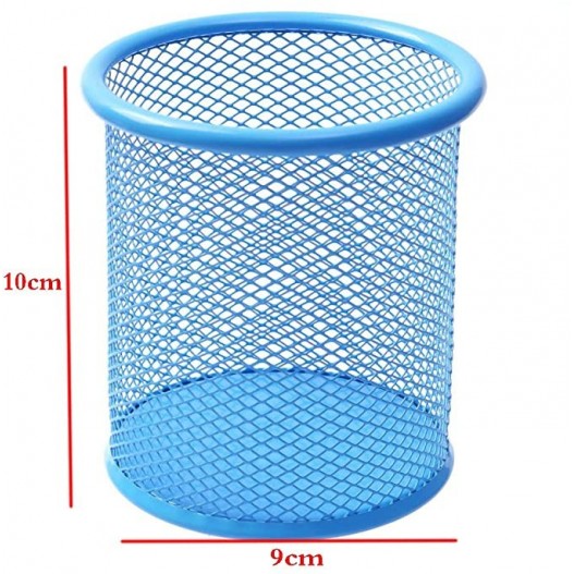 pot-a-stylos-metal-bleu Porte Stylo Métal Bleu Clair TOUNISIA – Image 1