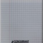 Cahier Piqûre CONQUERANT 17 x 22cm 96 Pages 90 Gr -Transparent