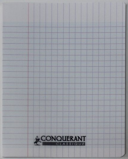 Cahier Piqûre CONQUERANT 17 x 22cm 96 Pages 90 Gr -Transparent