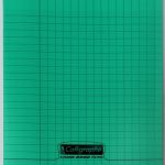 Cahier 17x22 Couverture Vert 140P Grands Carreaux 90G Calligraphe