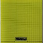 Cahier 17x22 Couverture Jaune 48P Grands Carreaux 90G Calligraphe