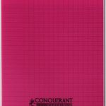 Cahier Piqûre CONQUERANT 17 x 22cm 96 Pages 90 Gr -Rose