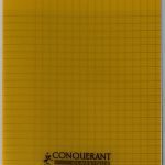 Cahier Piqûre CONQUERANT 17 x 22cm 192 Pages 70 Gr -Jaune