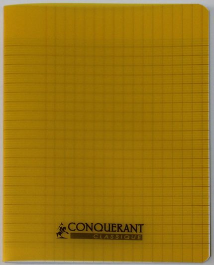 Cahier Piqûre CONQUERANT 17 x 22cm 96 Pages 90 Gr -Jaune