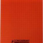 Cahier Piqûre CONQUERANT 17 x 22cm 96 Pages 90 Gr -Orange