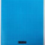 Cahier 21×29.7 Couverture Bleu 192P Grands Carreaux 90g Calligraphe