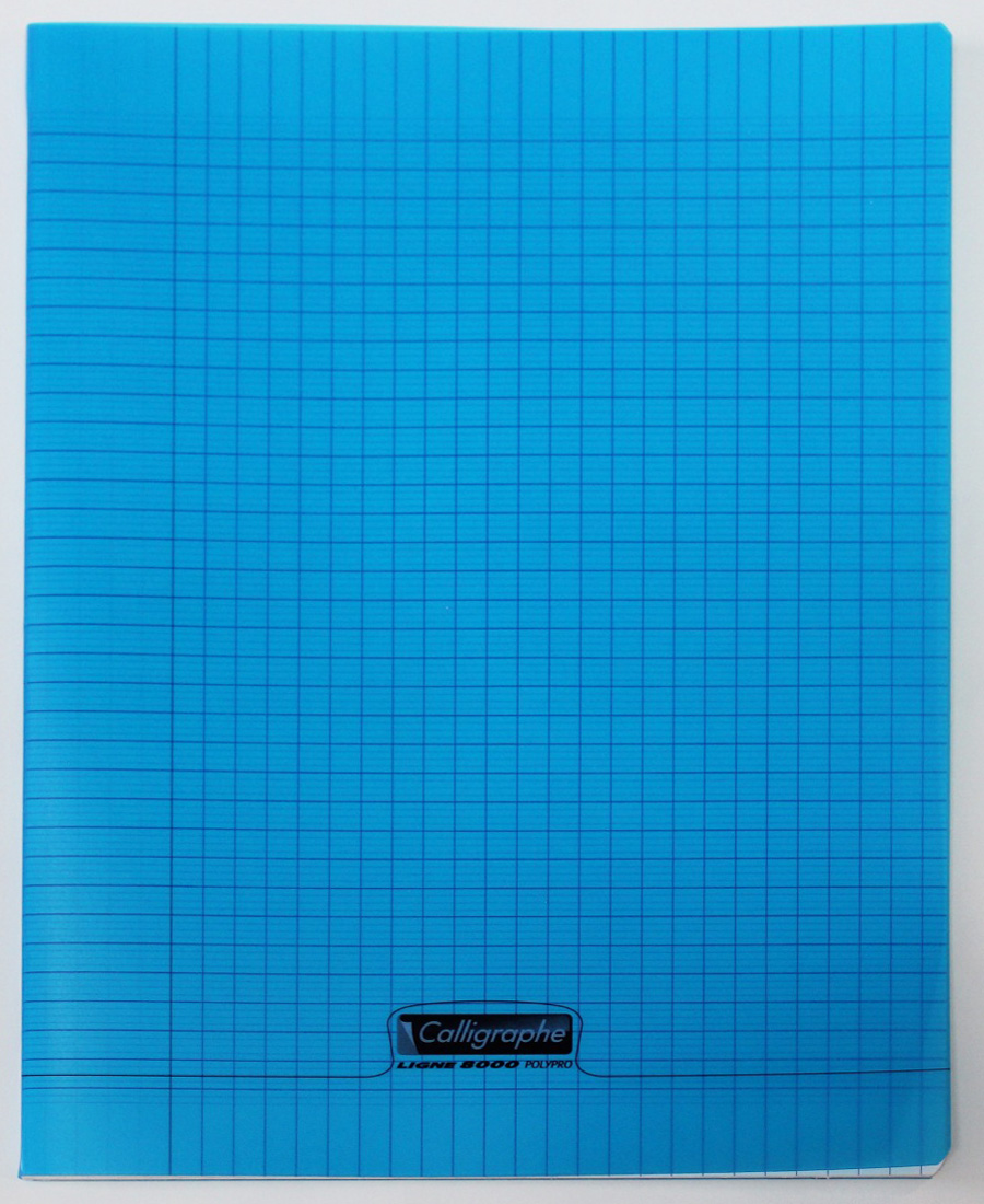 21 a4 Cahier 21×29.7 Couverture Bleu 192P Grands Carreaux 90g Calligraphe – Image 1