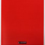 Cahier 21×29.7 Couverture Rouge 192P Grands Carreaux 90g Calligraphe