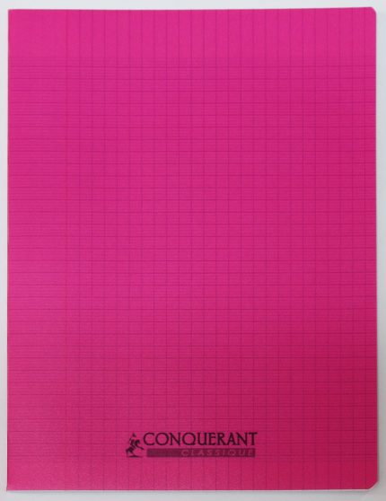 Cahier Classique 24*32 96P 90g Rose CONQUERANT