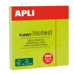 Sticky Notes Adhésives 100 Vert APLI