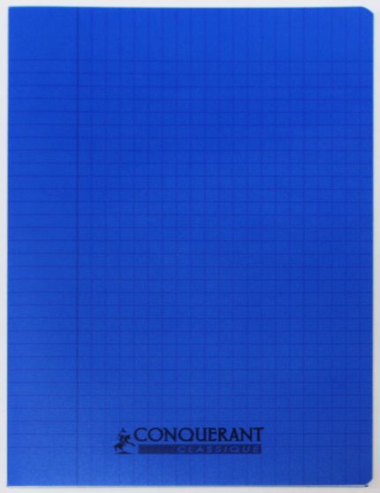 Cahier Classique 24*32 96P 90g Bleu CONQUERANT