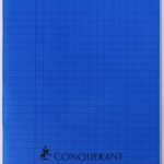 Cahier Piqûre CONQUERANT 17 x 22cm 96 Pages 90 Gr -Bleu