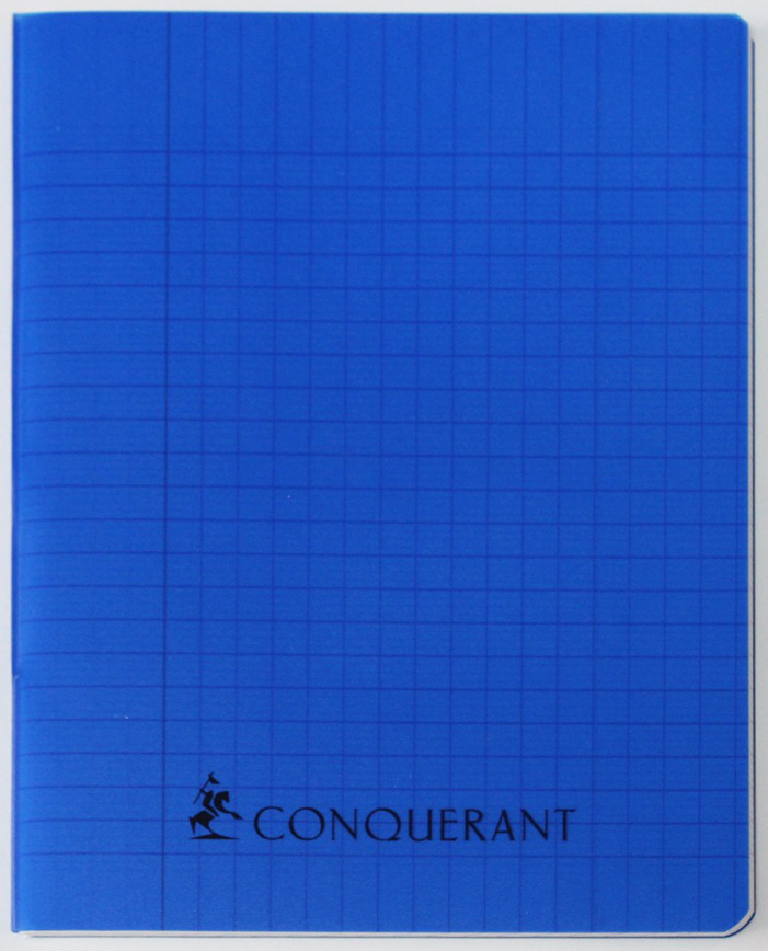 6 Cahier Piqûre CONQUERANT 17 x 22cm 192 Pages 70 Gr -Bleu – Image 1
